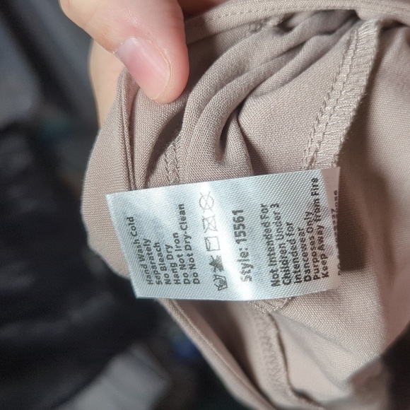 Weissman Tan Long Line Suit Shorts for Dance High Waist Pleated Women's Size M - Picture 4 of 4